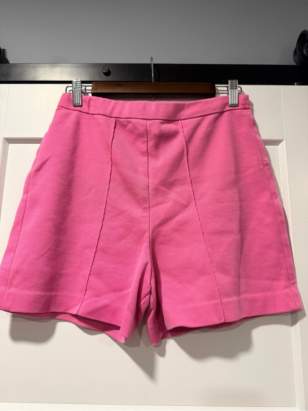 Vintage High-Rise Pink Women's Knit Shorts